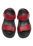 Figure View - Click To Enlarge - THE ROW KIDS - HOOK AND LOOP DOUBLE VELCRO LEATHER FLAT TODDLER/KIDS SANDALS