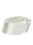 Main View - Click To Enlarge - JIL SANDER - ‘Comma’ Textured Silver Toned Metal Sculptural Bangle