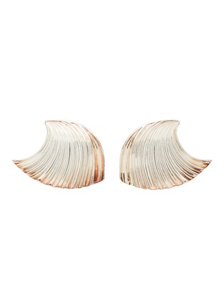 Main View - Click To Enlarge - JIL SANDER - ‘COMMA’ OVERSIZED CLIP-ON EARRINGS