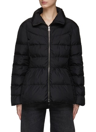 Main View - Click To Enlarge - MONCLER - High Neck Cinched Waist Puffer Jacket