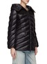 Detail View - Click To Enlarge - MONCLER - LONG SLEEVE BELTED PUFFER JACKET