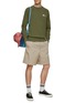 Figure View - Click To Enlarge - KITSUNE - Monochrome Fox Head Patch Cotton Crewneck Sweatshirt