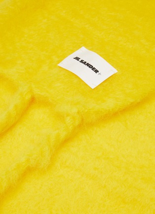 Detail View - Click To Enlarge - JIL SANDER - ‘Ezcaray’ Fringed Chunky Mohair Blend Scarf