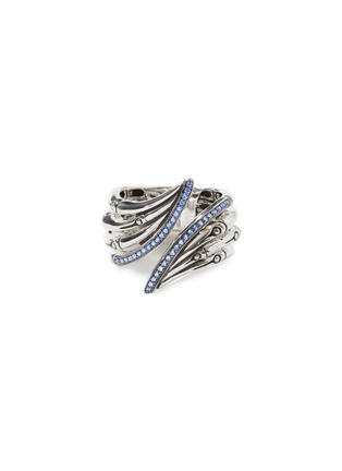 Main View - Click To Enlarge - JOHN HARDY - ‘BAMBOO’ BLUE SAPPHIRE SILVER RING