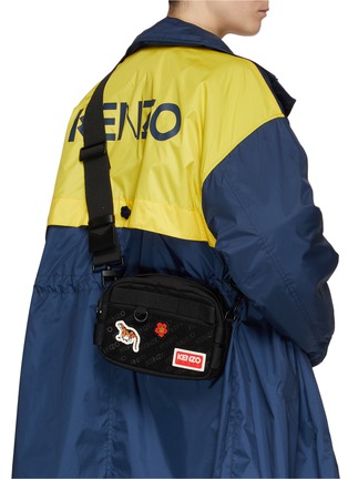 Figure View - Click To Enlarge - KENZO - Logo Velcro Patch Crossbody Bag