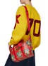 Front View - Click To Enlarge - KENZO - Floral Print Leather Crossbody Bag