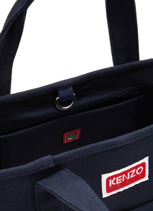 Detail View - Click To Enlarge - KENZO - Poppy Print Logo Canvas Tote Bag