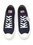 Detail View - Click To Enlarge - KENZO - ‘KENZOSCHOOL’ TIGER PRINT LOW TOP LACE UP CANVAS SNEAKERS