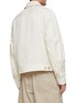 Back View - Click To Enlarge - JACQUEMUS - Wide Zip Pull Linen Blend Shirt Jacket