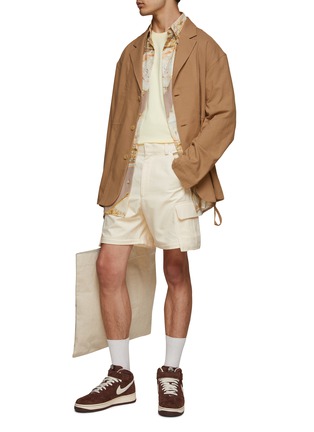Figure View - Click To Enlarge - JACQUEMUS - BELTED TWISTED HEM LONG SLEEVE SHIRT