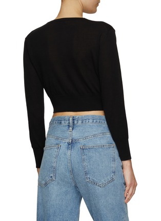Back View - Click To Enlarge - EQUIL - CROPPED CREWNECK SWEATER