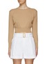Main View - Click To Enlarge - EQUIL - CROPPED CREW NECK SWEATER