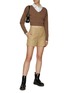 Figure View - Click To Enlarge - EQUIL - CROPPED V-NECK KNITTED SWEATER