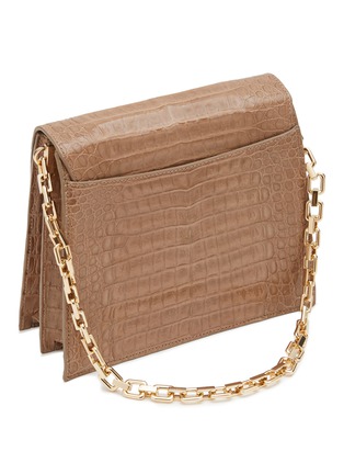 Detail View - Click To Enlarge - MARIA OLIVER - ‘EMMA’ ALLIGATOR LEATHER CHAIN STRAP CROSSBODY BAG