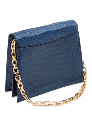 Detail View - Click To Enlarge - MARIA OLIVER - ‘EMMA’ ALLIGATOR LEATHER CHAIN STRAP CROSSBODY BAG