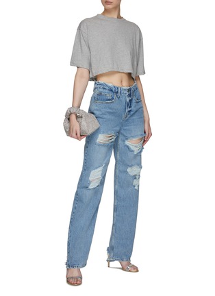 Figure View - Click To Enlarge - GOOD AMERICAN - ‘GOOD’ 90S DESTROY DETAILS JEANS