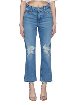 Main View - Click To Enlarge - GOOD AMERICAN - ‘GOOD ICON’ CROPPED JEANS