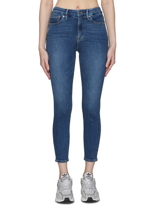 Main View - Click To Enlarge - GOOD AMERICAN - ‘CORE GOOD’ CROPPED LEG SKINNY JEANS