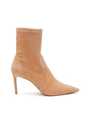 Main View - Click To Enlarge - STUART WEITZMAN - STRETCH SUEDE SOCK ANKLE BOOT