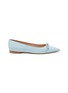 Main View - Click To Enlarge - STUART WEITZMAN - FLAT CRYSTAL KNOTTED BOW SUEDE SKIMMER SHOES
