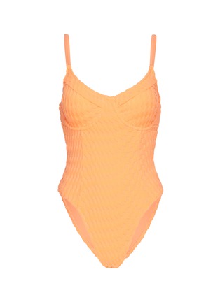 Main View - Click To Enlarge - GOOD AMERICAN - ‘SHOW OFF‘ JACQUARD ONE PIECE SWIMSUIT