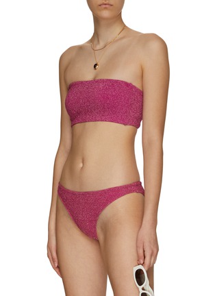 Figure View - Click To Enlarge - GOOD AMERICAN - ‘BETTER‘ SPARKLE BANDEAU BIKINI TOP AND BOTTOM