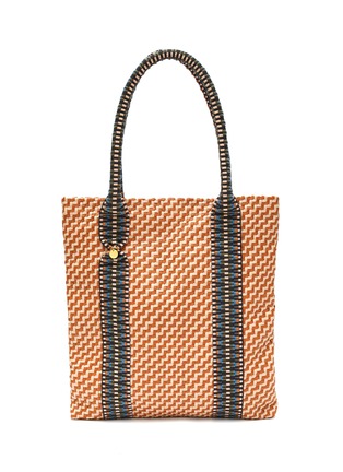 Main View - Click To Enlarge - STELAR - ‘FLORES’ WOVEN LEATHER TOTE BAG