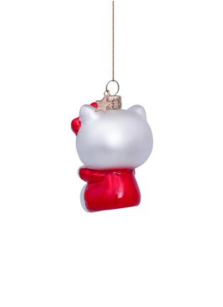 Detail View - Click To Enlarge - VONDELS - Glittering Heart Hello Kitty Glass Ornament