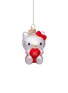 Main View - Click To Enlarge - VONDELS - Glittering Heart Hello Kitty Glass Ornament