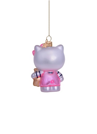Detail View - Click To Enlarge - VONDELS - Glittering Teddy Bear Hello Kitty Glass Ornament