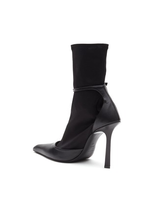  - ALEXANDER WANG - ‘Viola’ Buckled Strap Ankle Sock Pointed Toe Heeled Boots