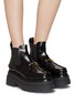 Figure View - Click To Enlarge - ALEXANDER WANG - ‘CARTER’ PLATFORM ANKLE LEATHER CHELSEA BOOTS