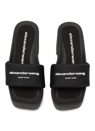 Detail View - Click To Enlarge - ALEXANDER WANG - Logo Strap Rubber Platforms