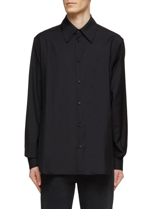 Main View - Click To Enlarge - THE ROW - ‘KRONER’ WOOL BUTTON UP SHIRT