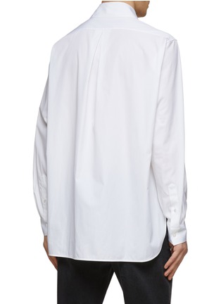 Back View - Click To Enlarge - THE ROW - ‘Kroner’ Cotton Wide Collar Long-Sleeved Shirt