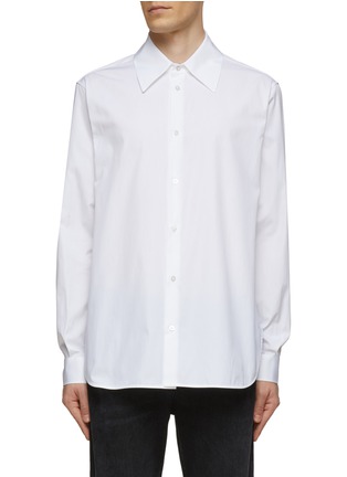 Main View - Click To Enlarge - THE ROW - ‘Kroner’ Cotton Wide Collar Long-Sleeved Shirt