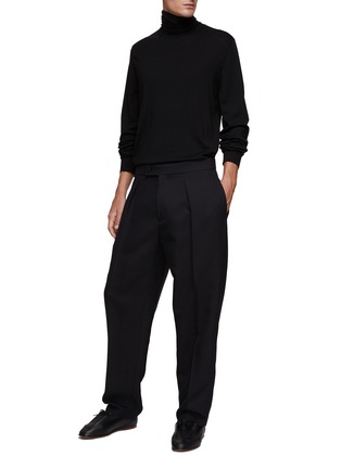 Figure View - Click To Enlarge - THE ROW - ‘BARNA’ STRAIGHT FIT DOUBLE CANVAS PANTS