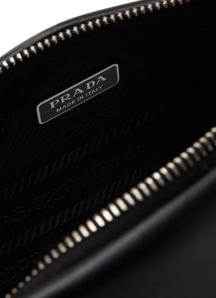 Detail View - Click To Enlarge - PRADA - Calfskin Leather Triangular Crossbody Bag