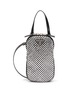 Main View - Click To Enlarge - PRADA - Rhinestone Embellished Logo Plaque Re-Nylon Mini Bag