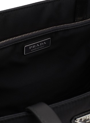 Detail View - Click To Enlarge - PRADA - Triangular Logo Padded Re-Nylon Shopper Bag