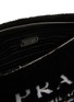 Detail View - Click To Enlarge - PRADA - LOGO INTARSIA SHEARLING CROSSBODY BAG