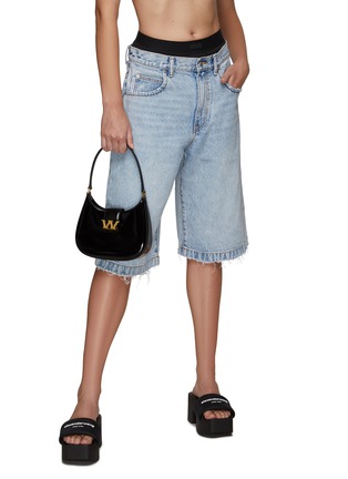 Figure View - Click To Enlarge - ALEXANDER WANG - ‘LEGACY’ SPAZZOLATO LEATHER SMALL HOBO BAG