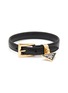 Main View - Click To Enlarge - PRADA - Triangular Logo Charm Saffiano Leather Bracelet