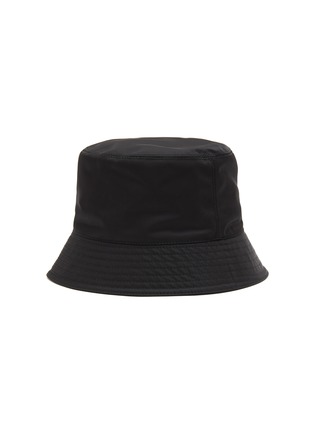 Figure View - Click To Enlarge - PRADA - Enamelled Metal Triangular Logo Re-Nylon Bucket Hat
