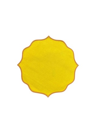 Main View - Click To Enlarge - LES OTTOMANS - KAT SOLID PLACEMAT — YELLOW