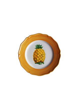 Main View - Click To Enlarge - LES OTTOMANS - Pineapple Graphic Ceramic Dining Plate