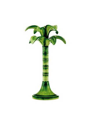 Main View - Click To Enlarge - LES OTTOMANS - LARGE PALM TREE CANDLEHOLDER — GREEN
