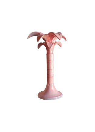 Main View - Click To Enlarge - LES OTTOMANS - MEDIUM PALM TREE CANDLEHOLDER — PINK