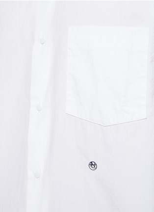  - NANAMICA - Round Logo Cotton Blend Long-Sleeved Shirt