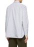 Back View - Click To Enlarge - NANAMICA - Round Logo Striped Cotton Blend Long-Sleeved Shirt
